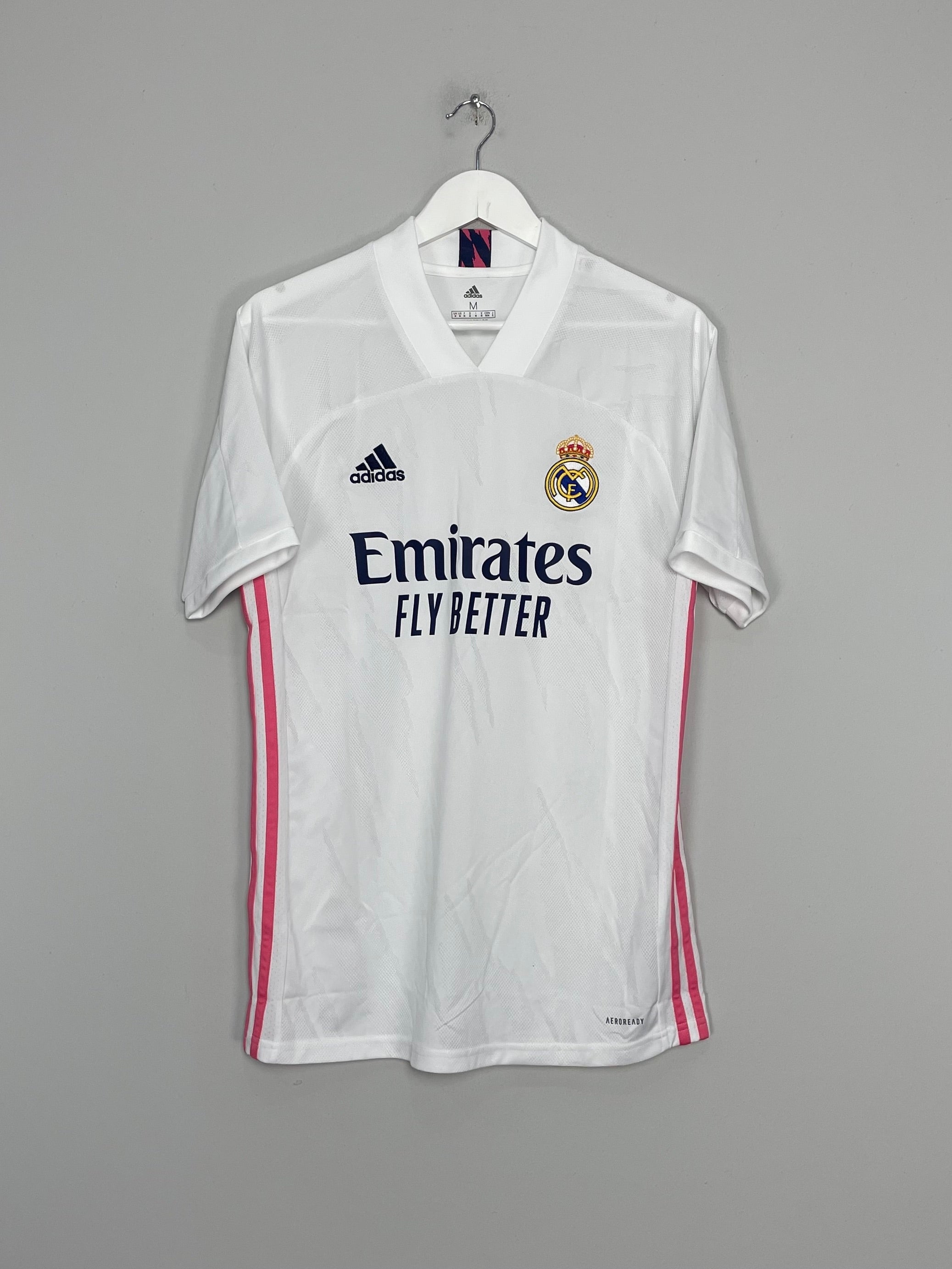 2020/21 REAL MADRID HOME SHIRT (M) ADIDAS