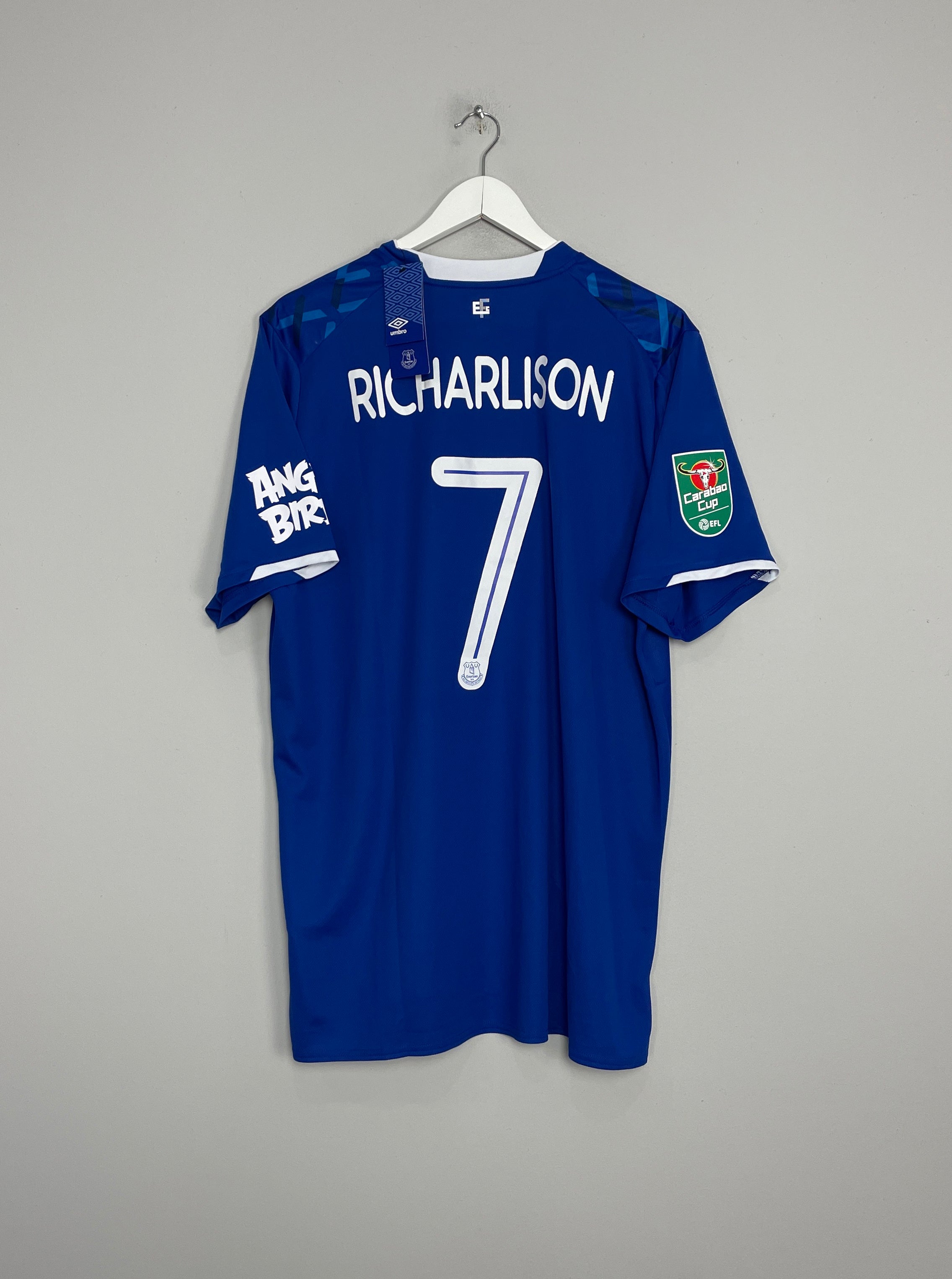 2019/20 EVERTON RICHARLISON #7 *BNWT* CUP HOME SHIRT (XXL) UMBRO