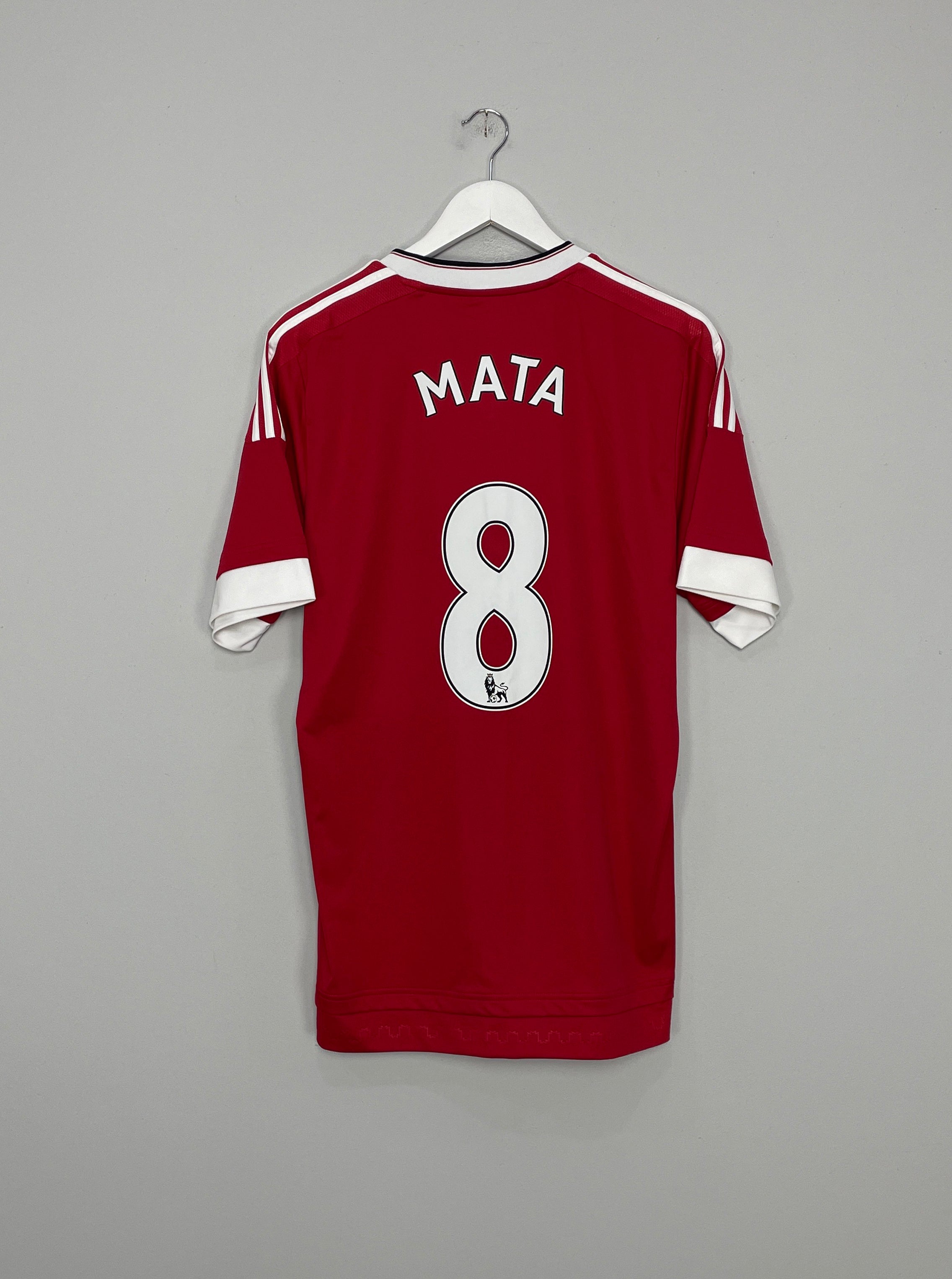 2015/16 MANCHESTER UNITED MATA #8 HOME SHIRT (L) ADIDAS