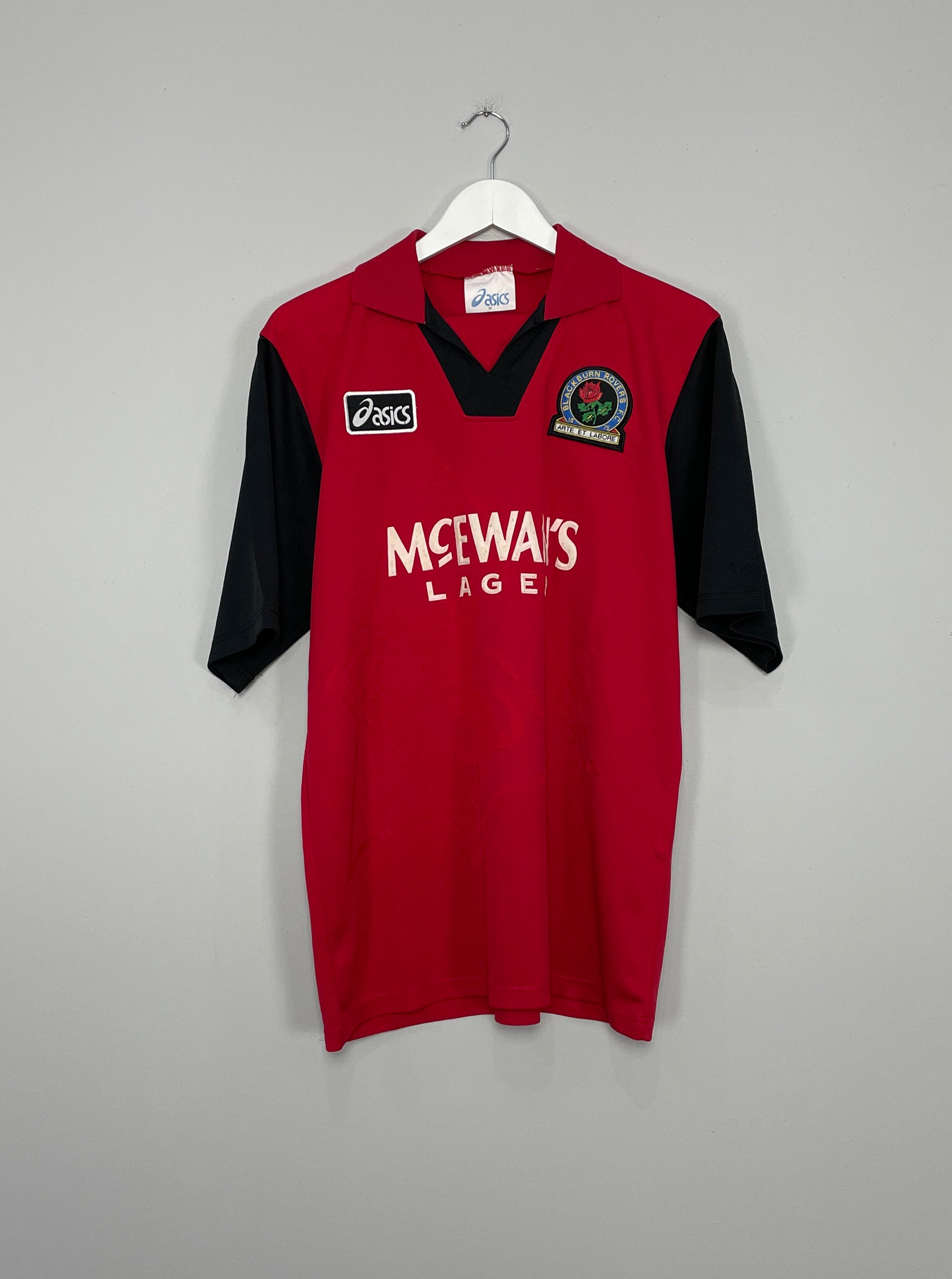 1995/96 BLACKBURN ROVERS AWAY SHIRT (M) ASICS