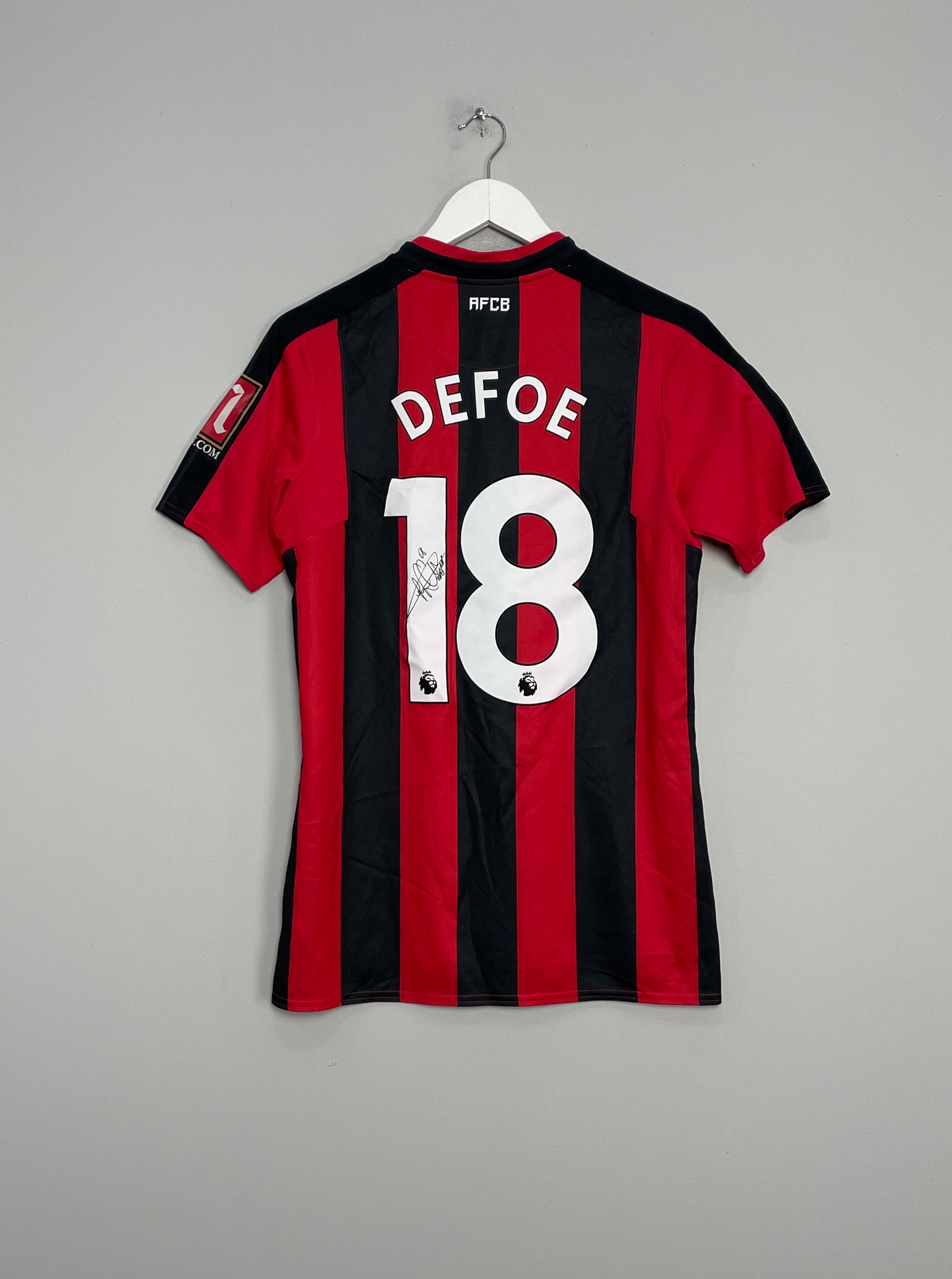 2018/19 BOURNEMOUTH DEFOE #18 *MATCH WORN + SIGNED* HOME SHIRT (S) UMBRO