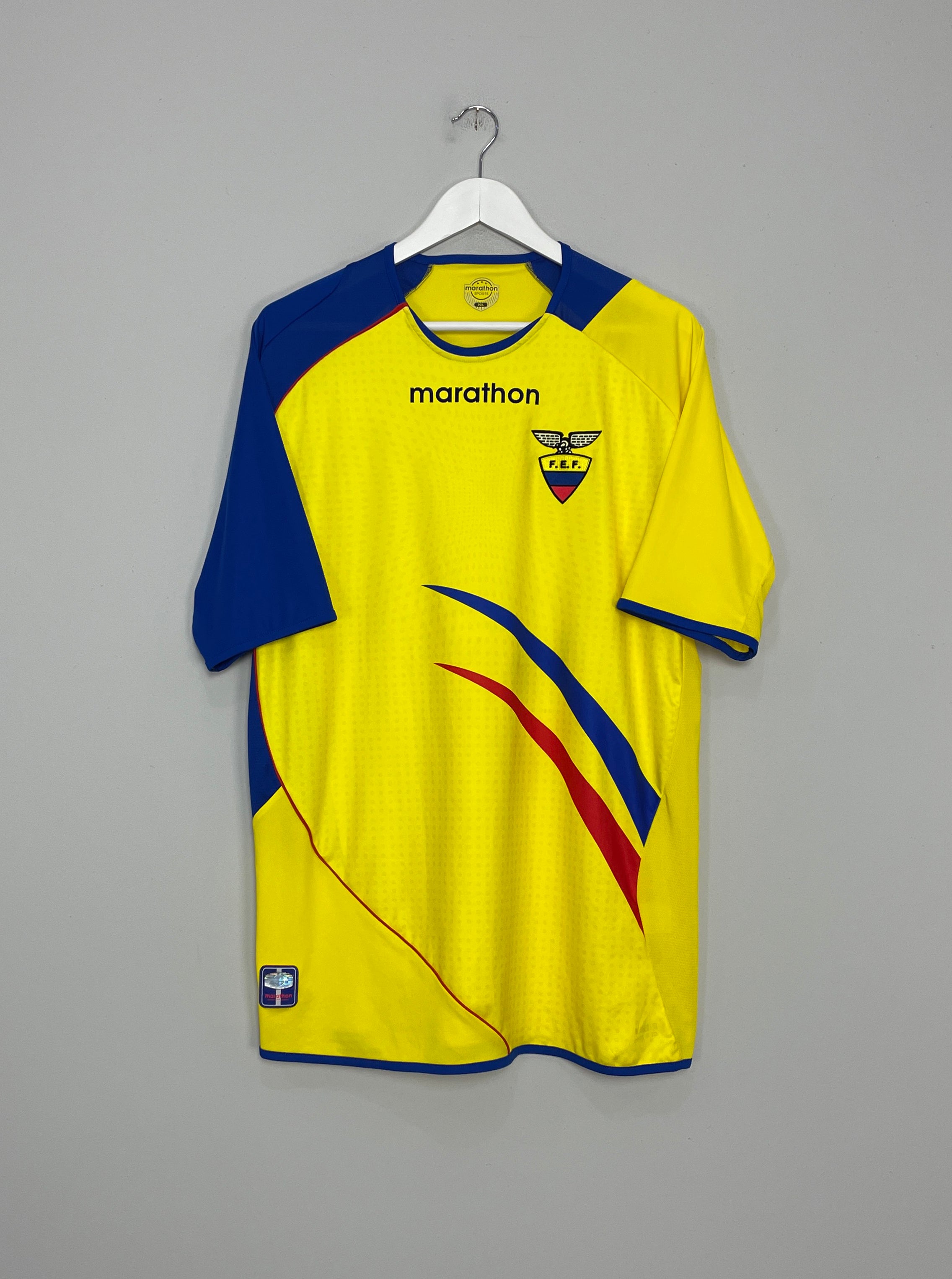 2006/07 ECUADOR HOME SHIRT (XL) MARATHON