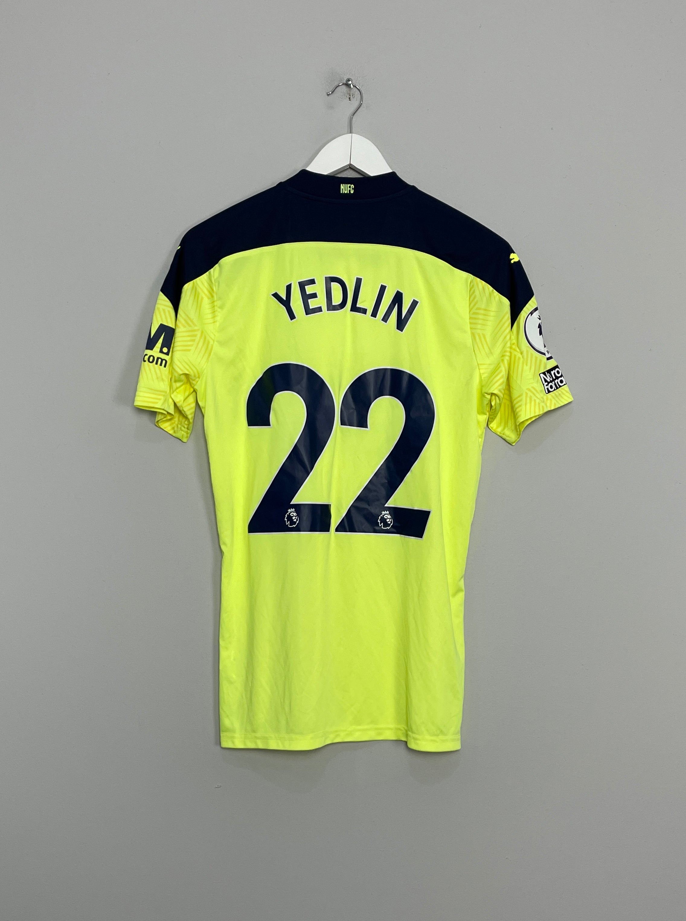 2020/21 NEWCASTLE UNITED YEDLIN #22 *MATCH ISSUE* AWAY SHIRT (M) PUMA