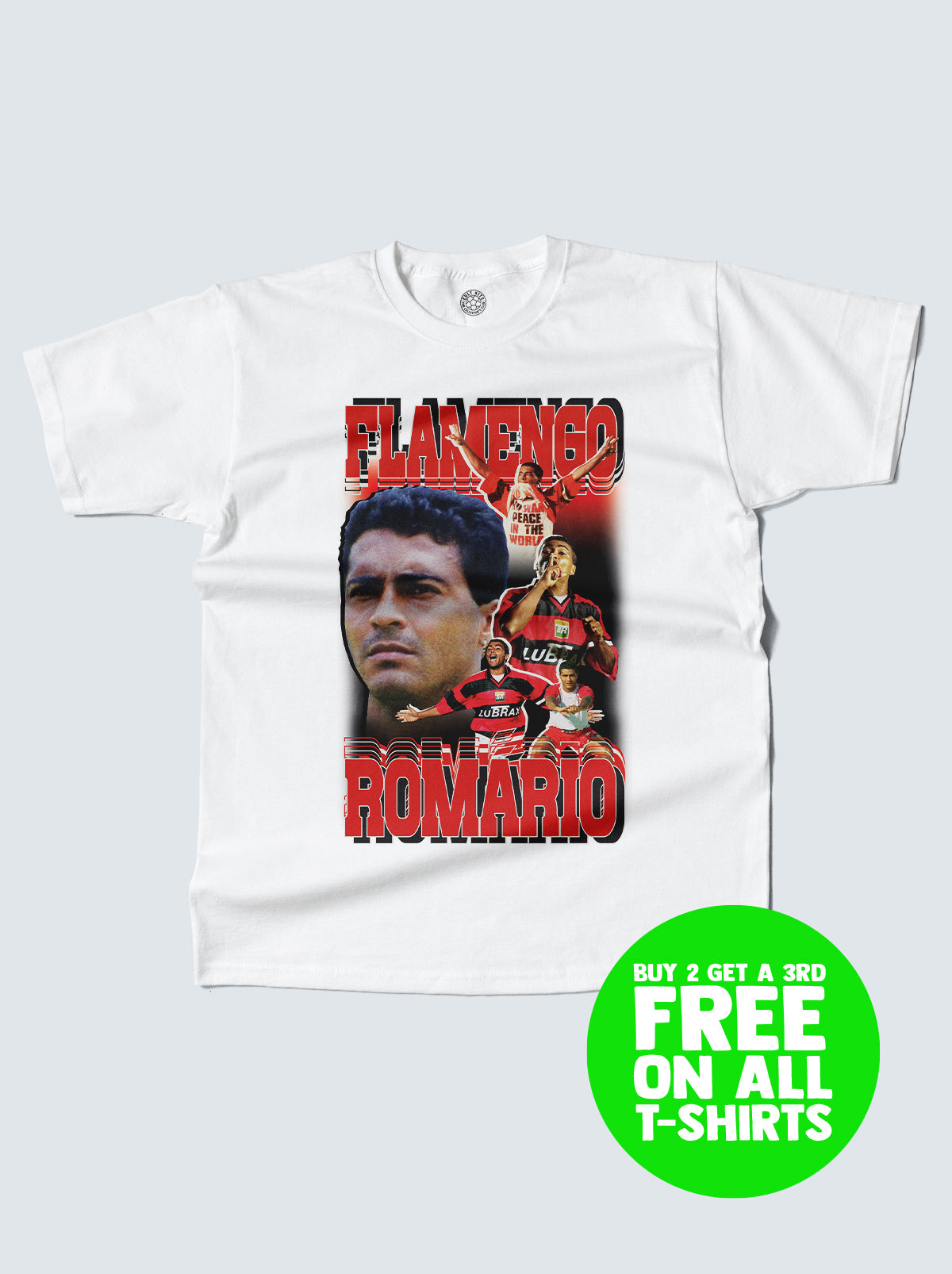 FLAMENGO ROMARIO BOOTLEG TEE, XXL / Flamengo / White