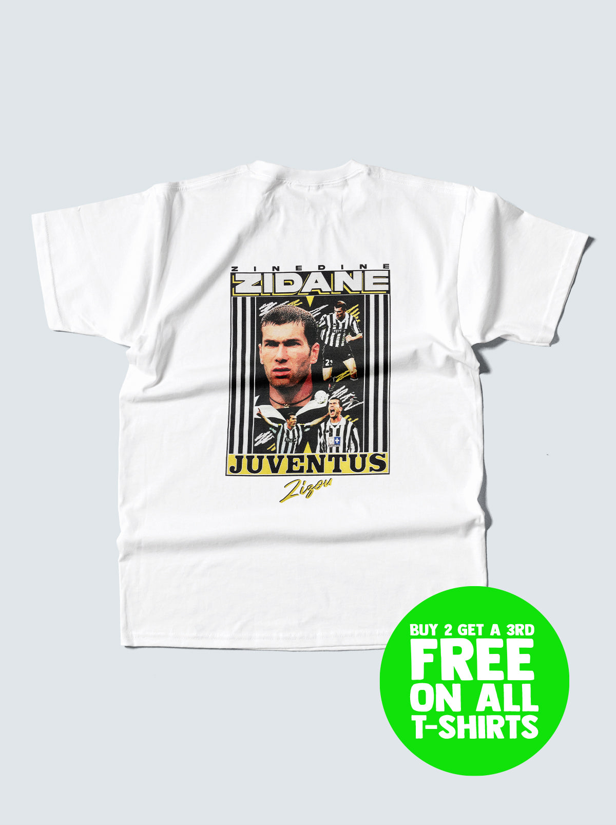 JUVENTUS ZIZOU BOOTLEG TEE, XXL / Juventus / White