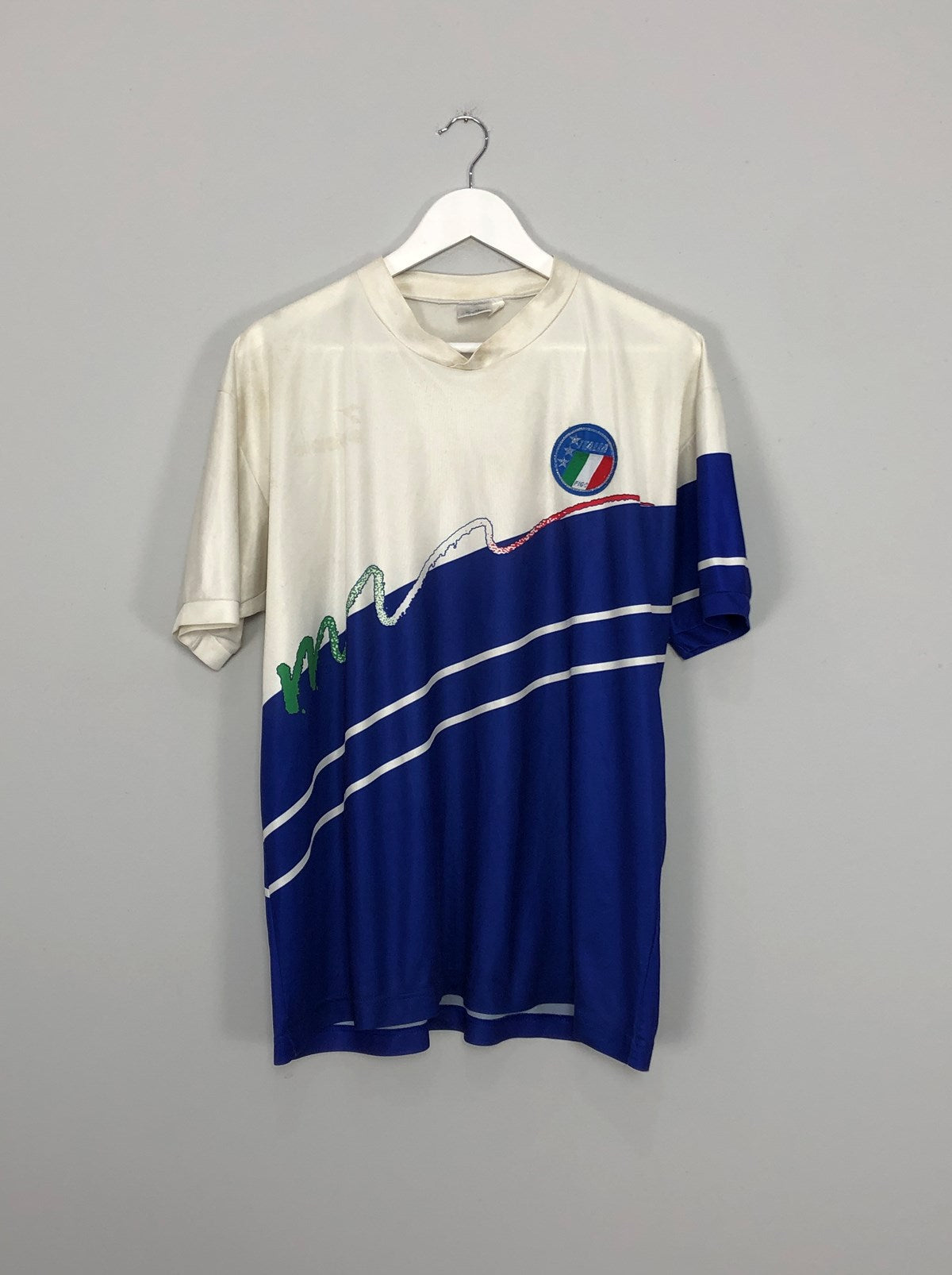 1986/90 ITALY TRAINING SHIRT (L) DIADORA