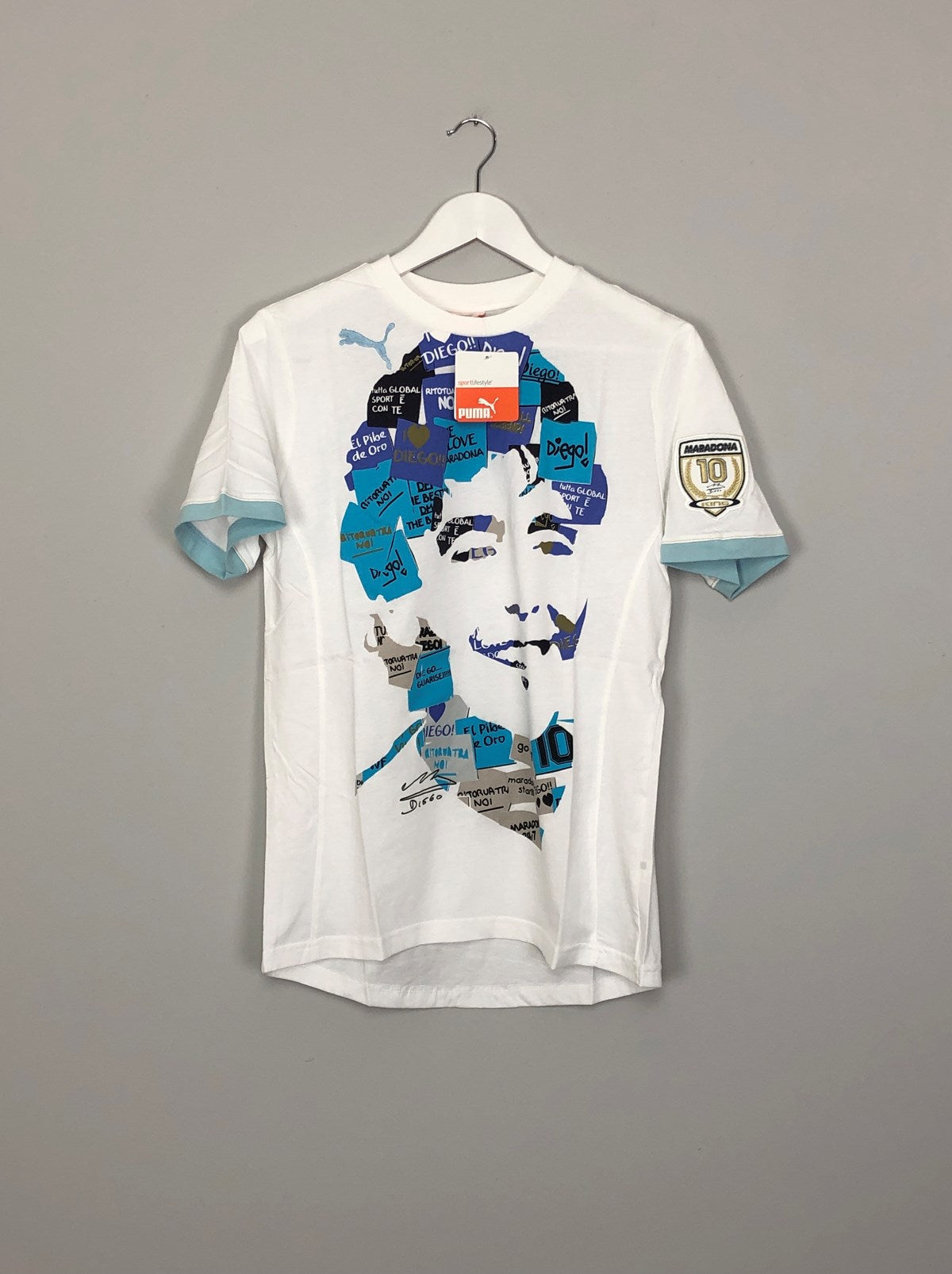 2010 PUMA KING MARADONA GRAPHIC TEE (KIDS), Medium Kids / Argentina / 2010