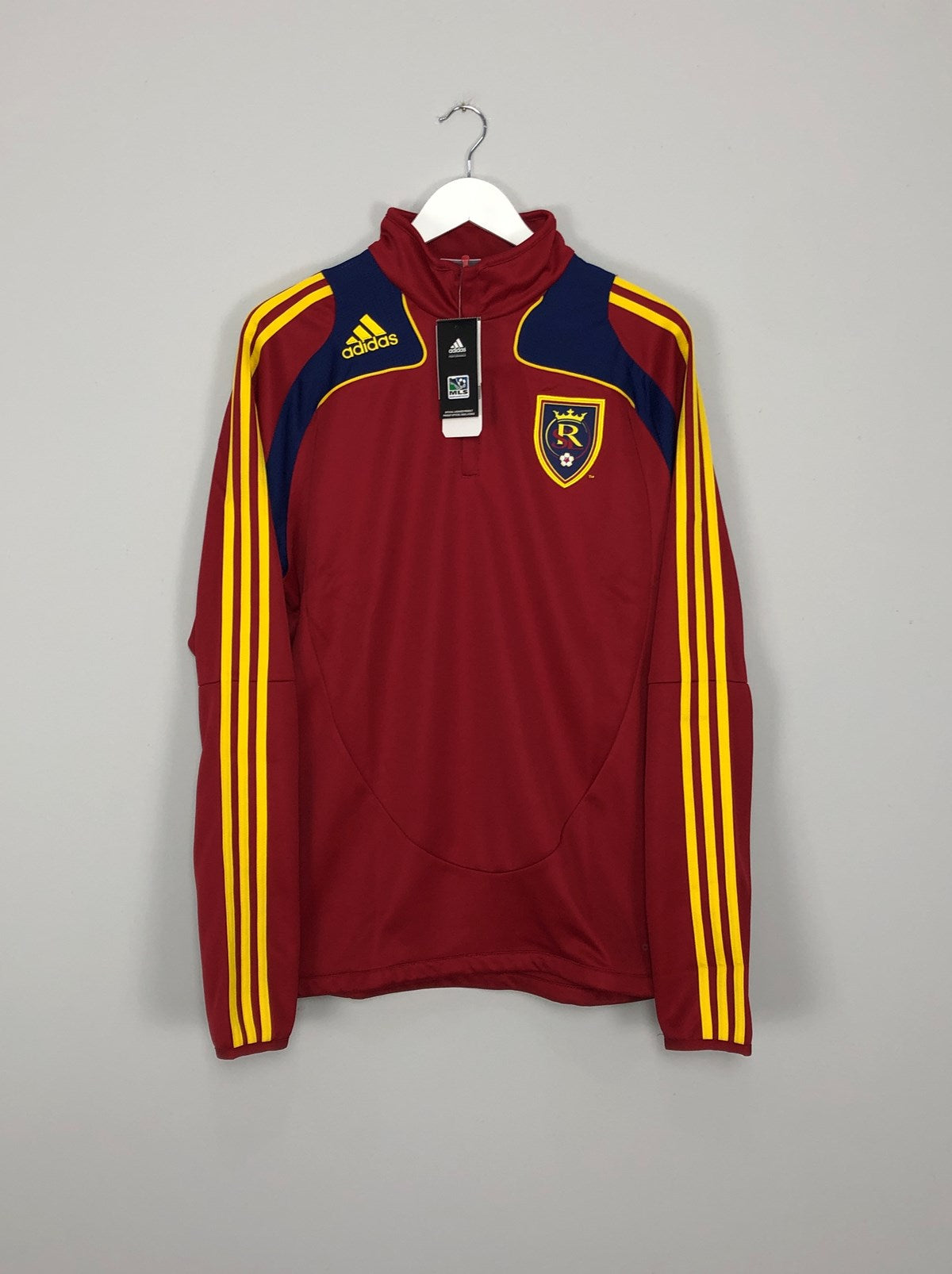 2007/08 REAL SALT LAKE *BNWT* ADIDAS 1/2 ZIP JACKET (L)