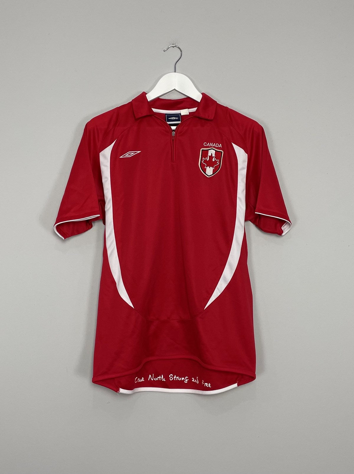 2006/07 CANADA UMBRO 1/4 ZIP TRAINING SHIRT (S)