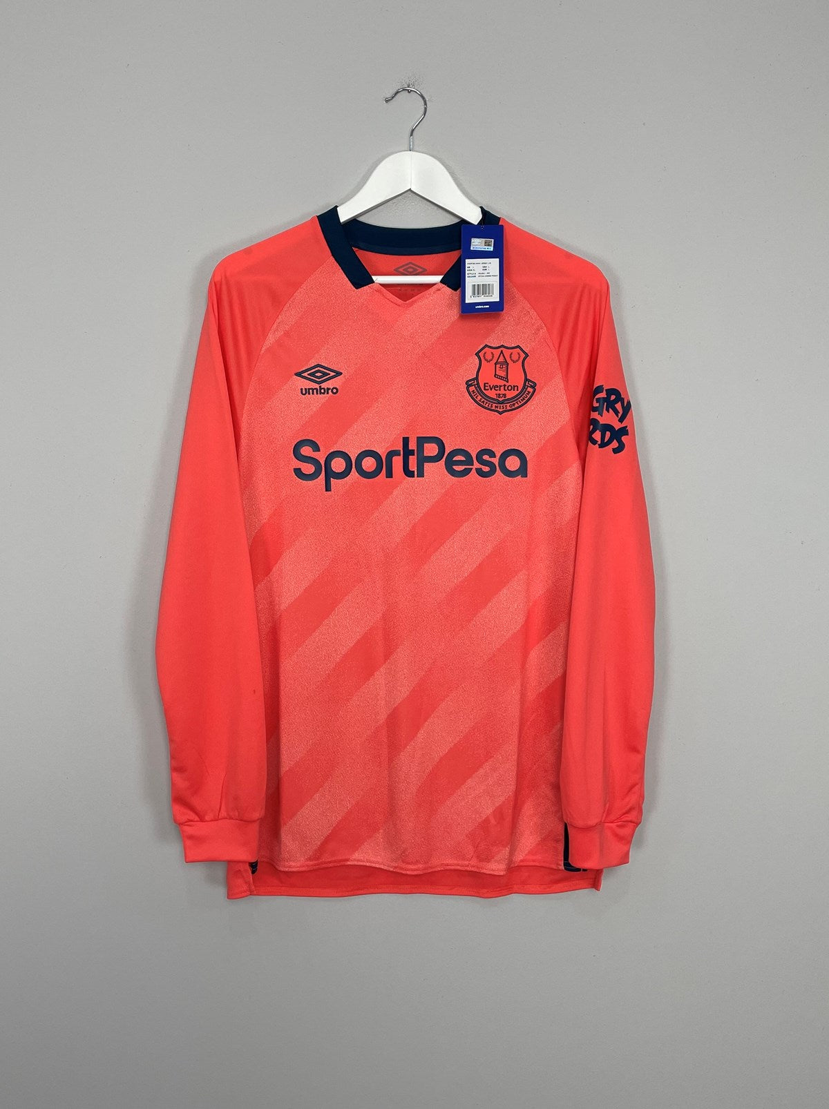 2019/20 EVERTON *BNWT* L/S AWAY SHIRT (L) UMBRO