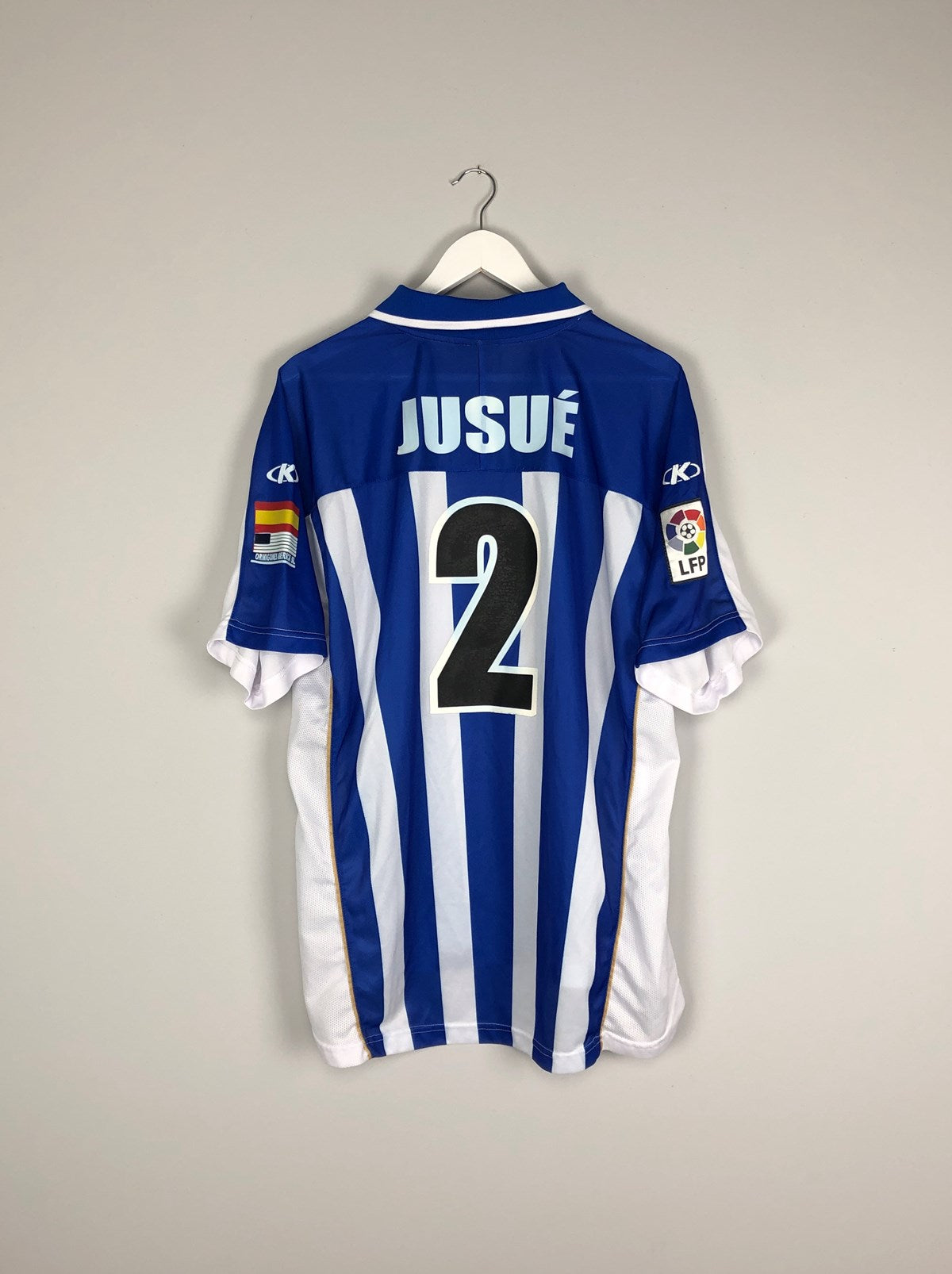 2001/02 RECREATIVO HUELVA JUSUE #2 *MATCH ISSUE* HOME SHIRT (XL)