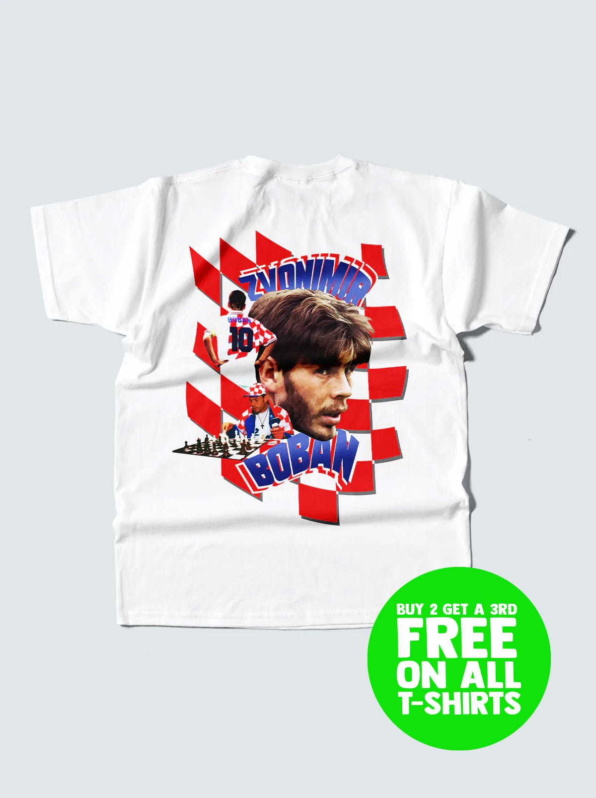 CROATIA BOBAN BOOTLEG TEE, XXL / Croatia / White