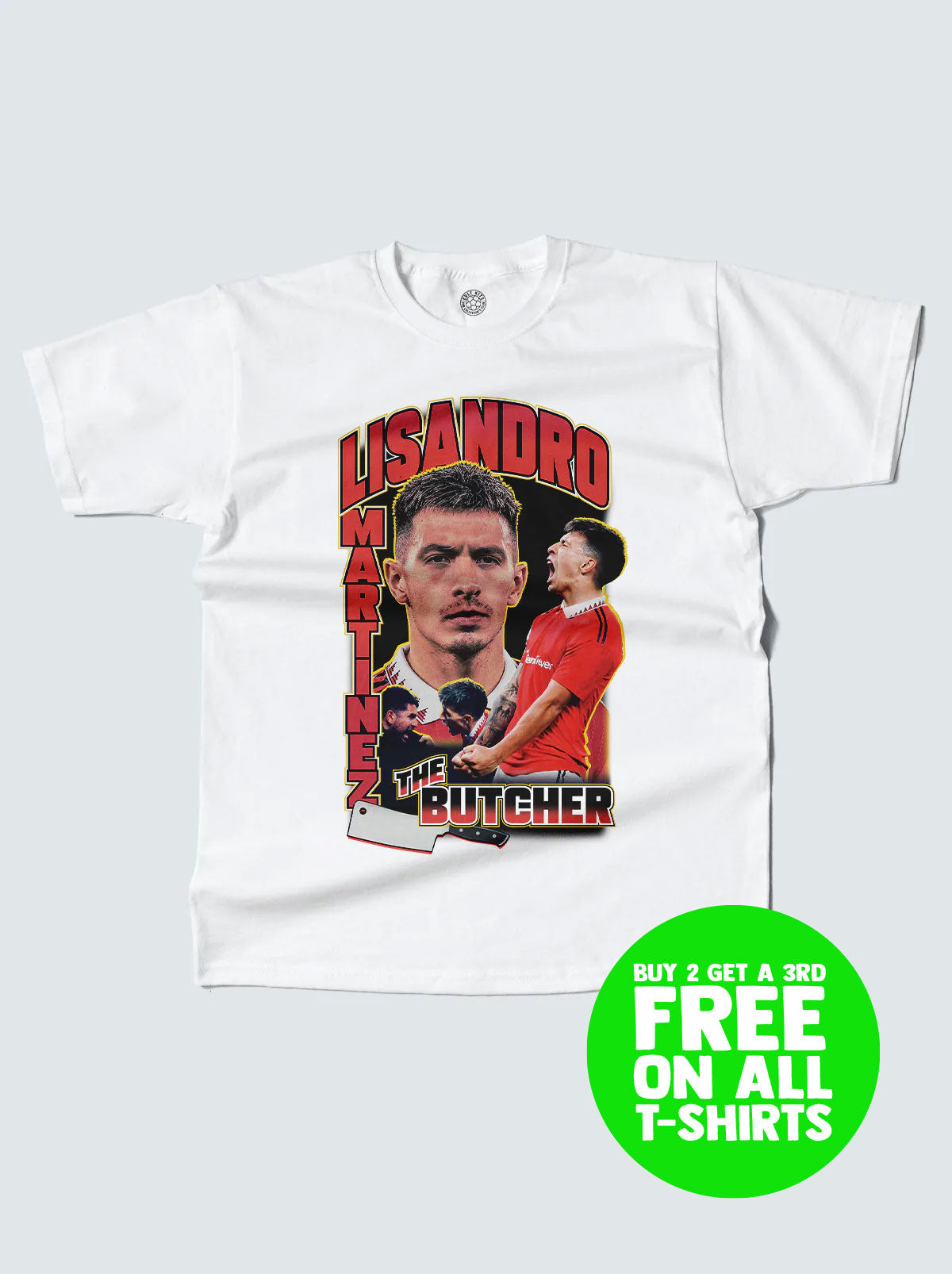 MANCHESTER UNITED MARTINEZ BOOTLEG TEE, XXL / Manchester United / White