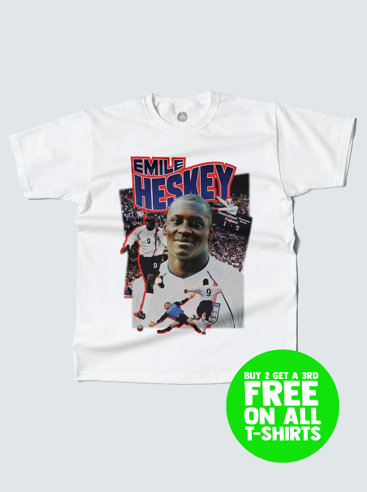 ENGLAND HESKEY BOOTLEG TEE, XXL / England / White