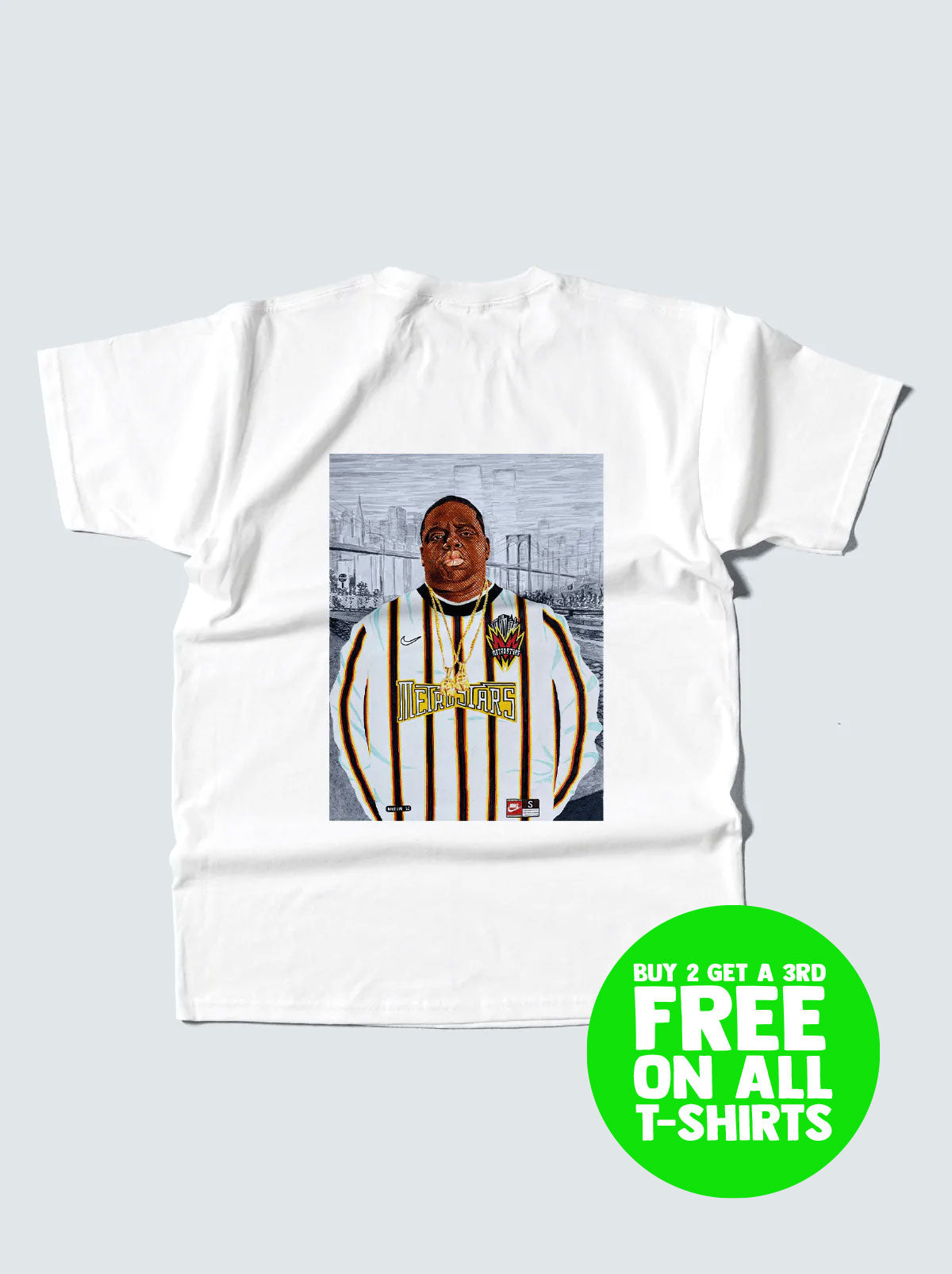 NYC BIGGIE TEE, XXL / White