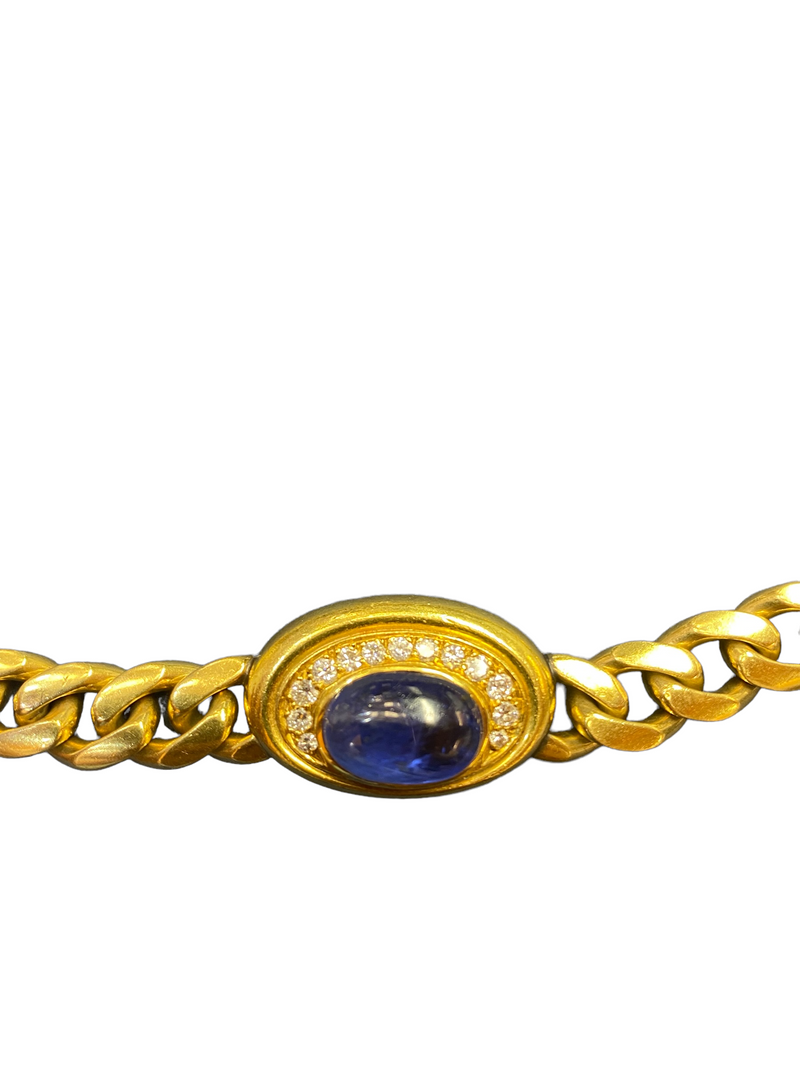 Bvlgari Cabochon Multi Stone Diamond Vintage Necklace – bnbluxuryny