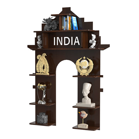 India Gate shape Wood Wall Shelf 