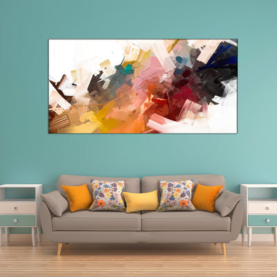 Multi-color Patch Abstract Art Canvas Print Wall Painting