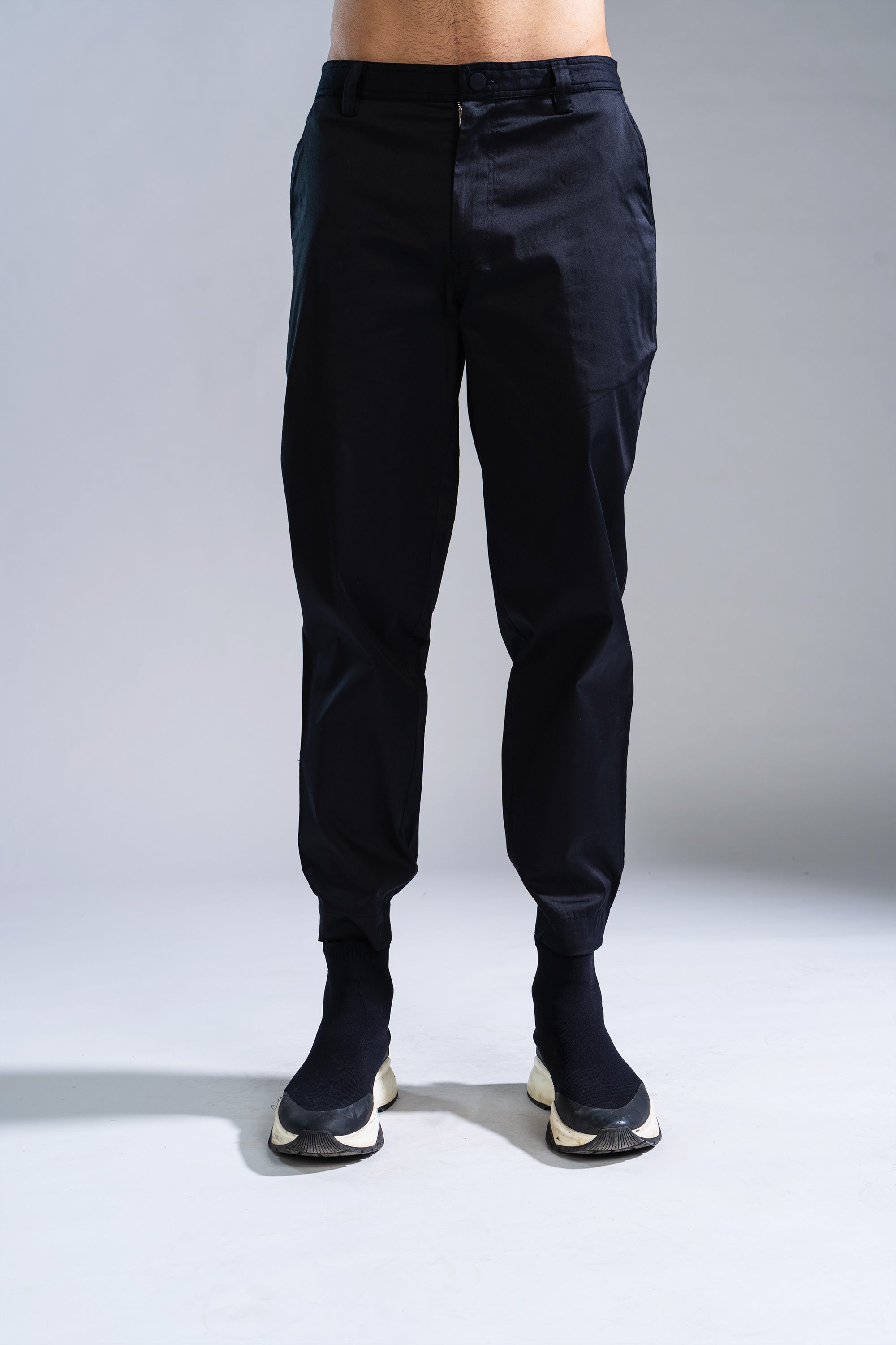 MANCREW Sky Blue, Black Formal Pant For Men - Formal Trouser combo