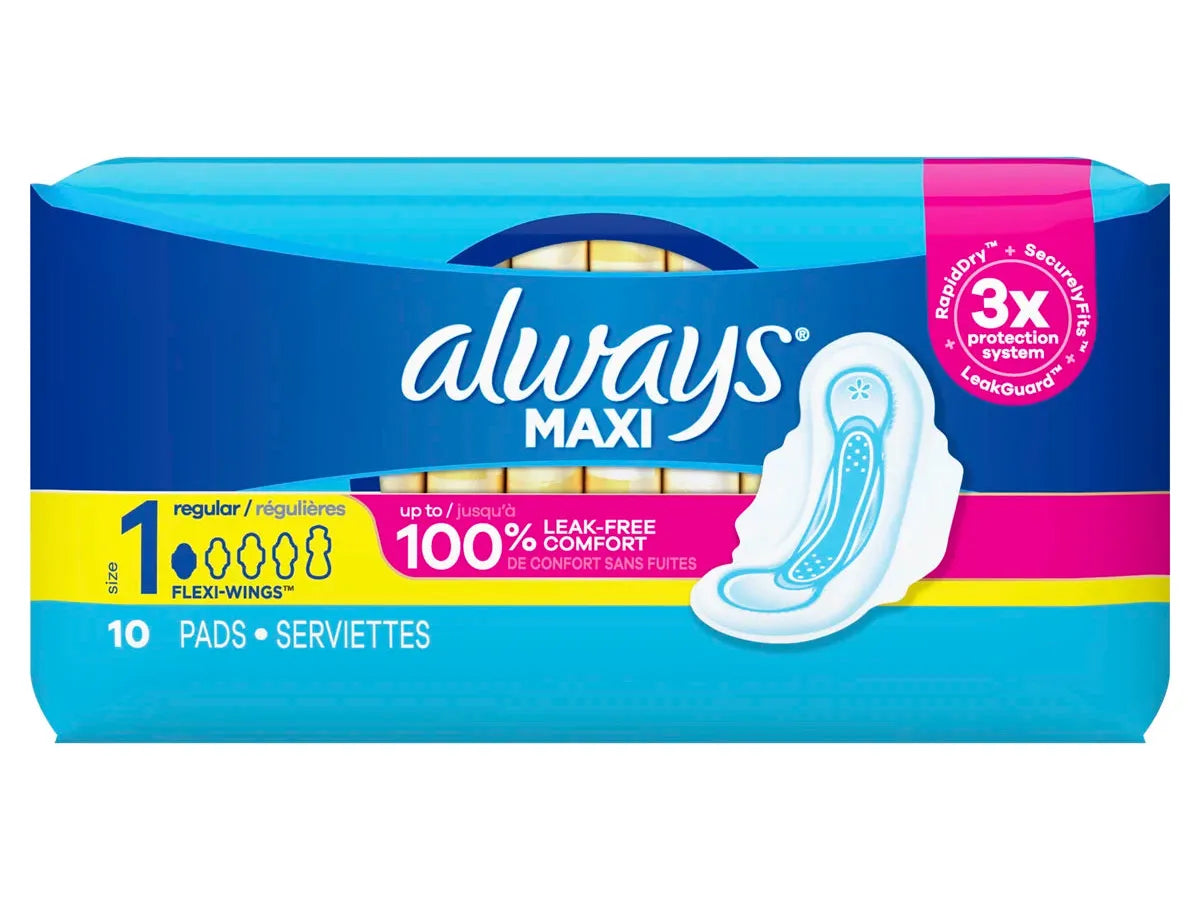 Always Maxi Pads 10pk
