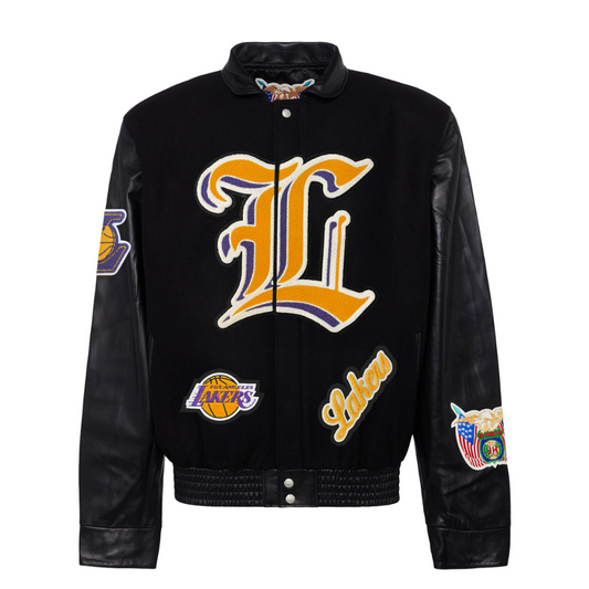 LA Lakers Chenille Patch Varsity Jacket