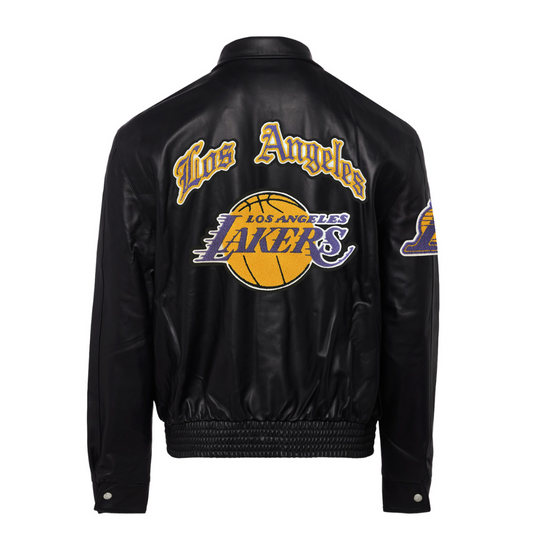 Maker of Jacket NBA Teams Jackets Los Angeles Lakers Two Tone Varsity