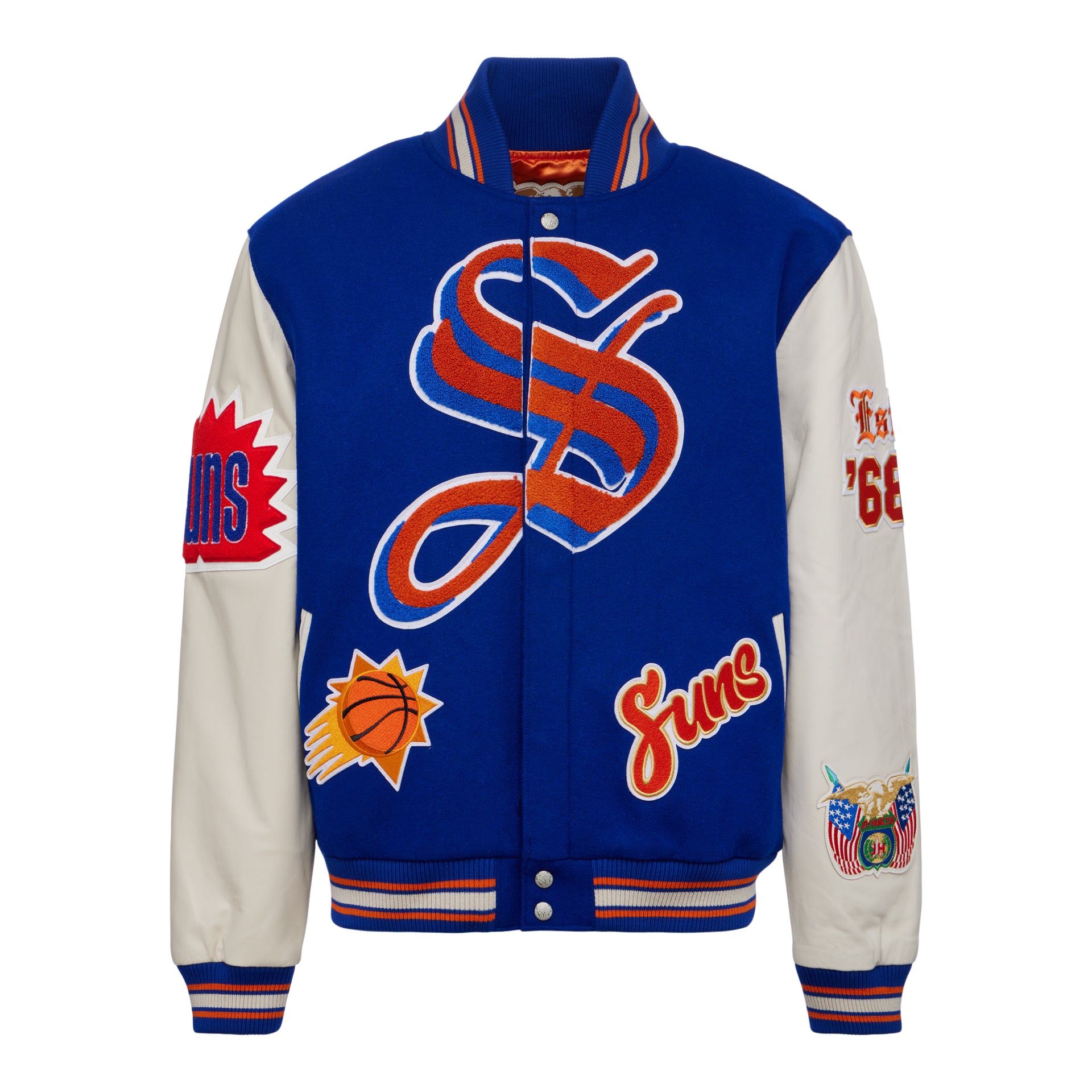 MIAMI HEAT WOOL & LEATHER VARSITY JACKET – Jeff Hamilton Shop