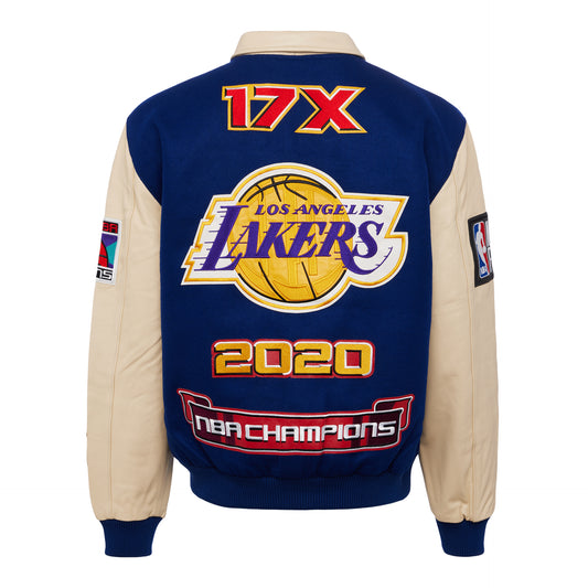 METCHA  NBA Lakers Championship leather jacket by Jeff Hamilton