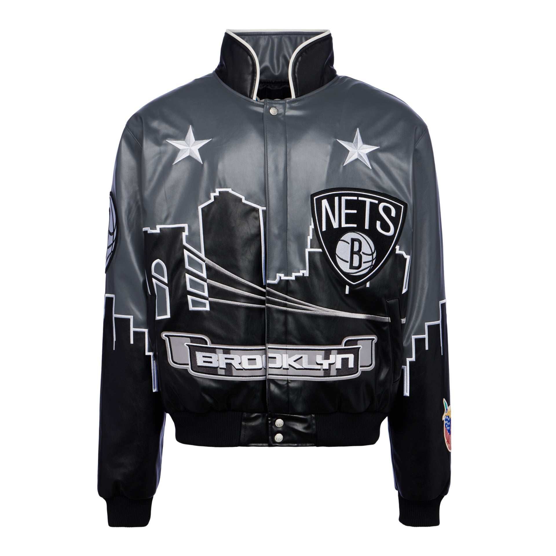 CHICAGO BULLS SKYLINE VEGAN LEATHER JACKET – Jeff Hamilton Shop