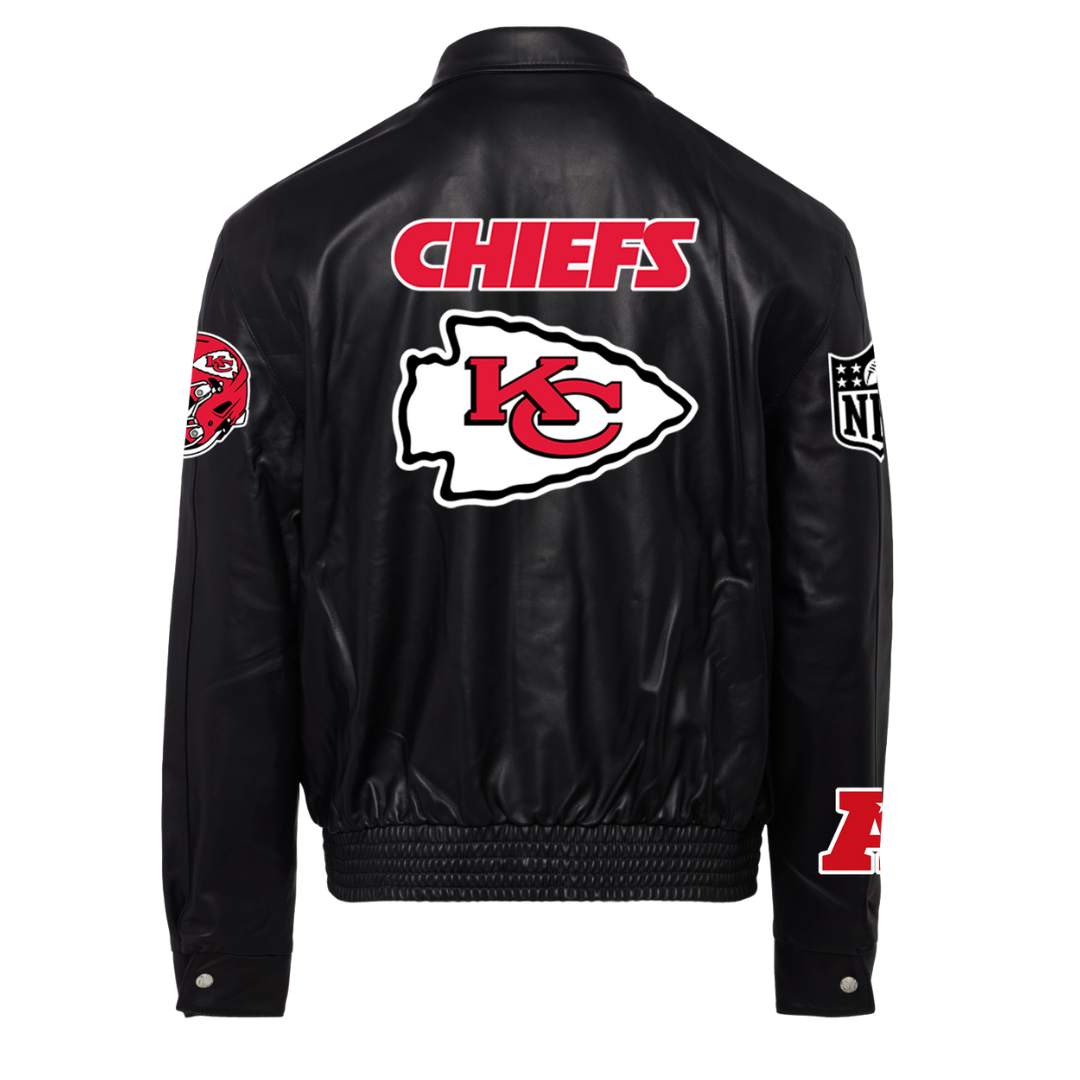 Kansas City Chiefs Leather Jacket Thermal Plush V05 - Tana Elegant