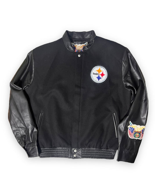 Las Vegas Raiders Oversized Leather Varsity Jacket