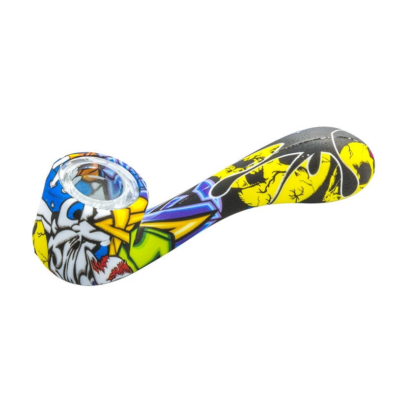 Silicone Spoon Pipe w/ Removable Glass Bowl For Sale | Free Australia Shipping