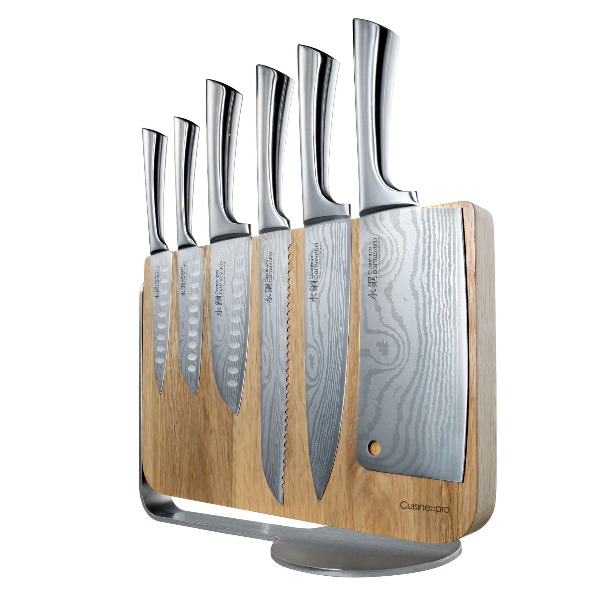 Cuisine::pro Damashiro 7-Piece Kin Knife Block Set