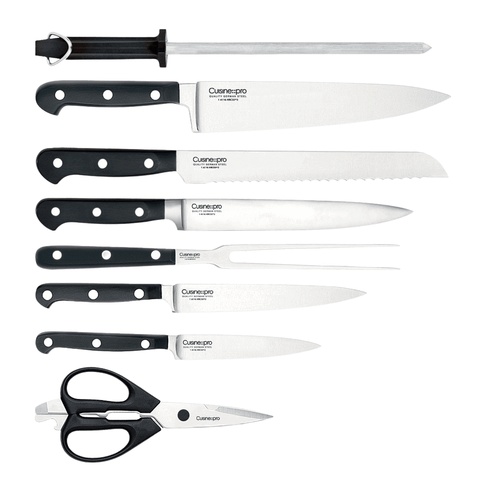 Cuisine::pro DAISHO 6-Piece Stainless Steel Knife Set with Nara