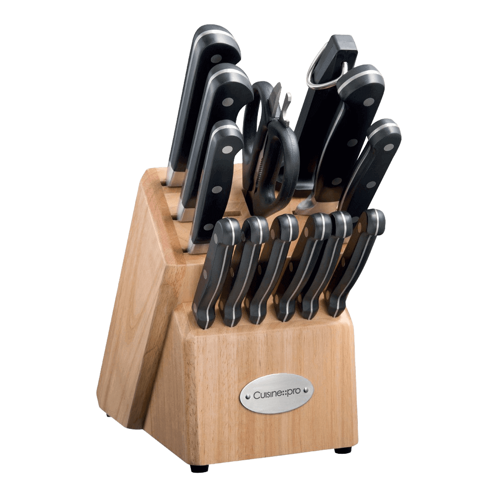 Cuisine::pro ARTISAN 7-Piece Stainless Steel Knife Set with Licht Knife  Block 1034494 - The Home Depot