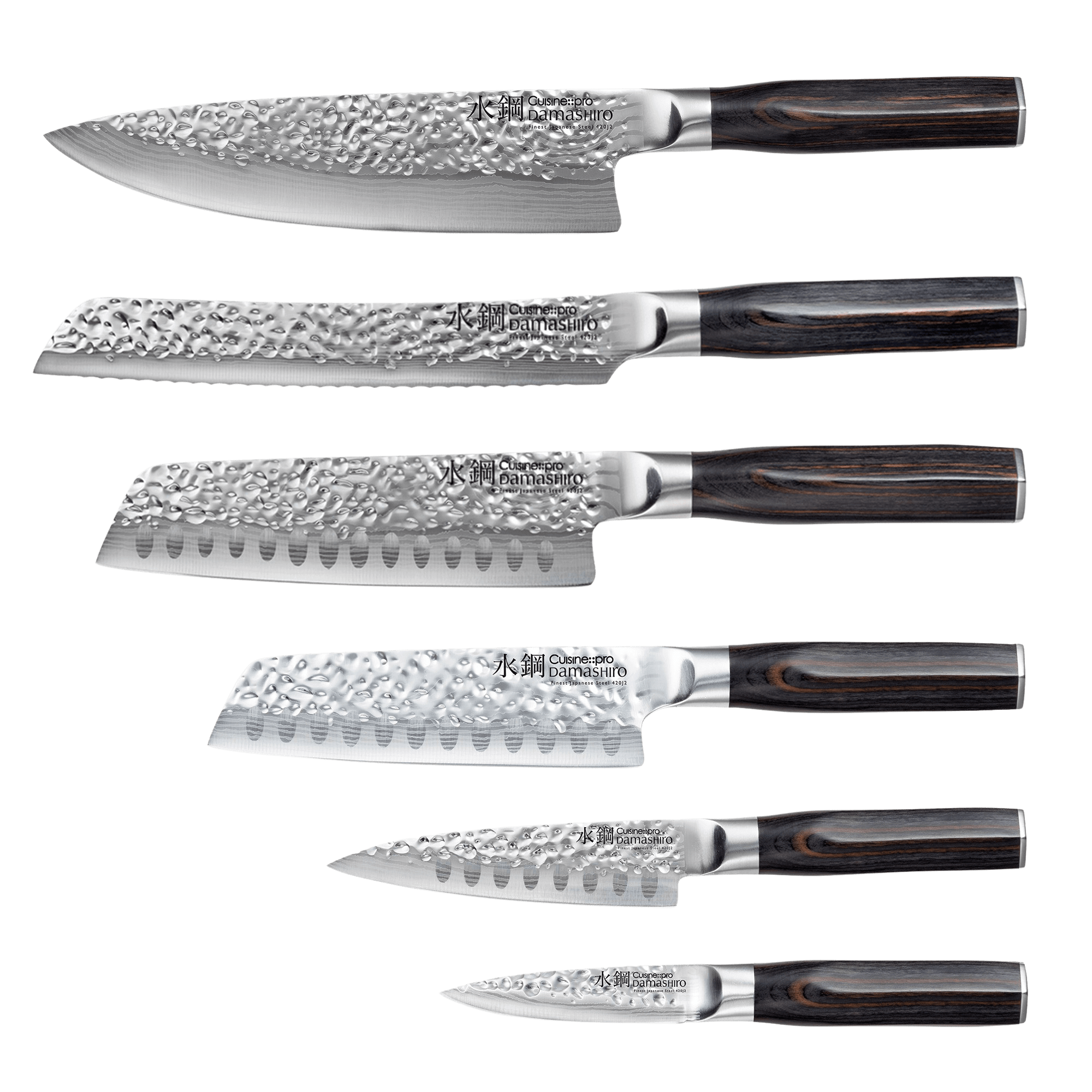 DFITO 9-Piece Kitchen Knife Set, Stainless Steel Professional Cutlery Knife  with Knife Sheaths, Ultra Sharp Kitchen Knives with Knife Storage Bag