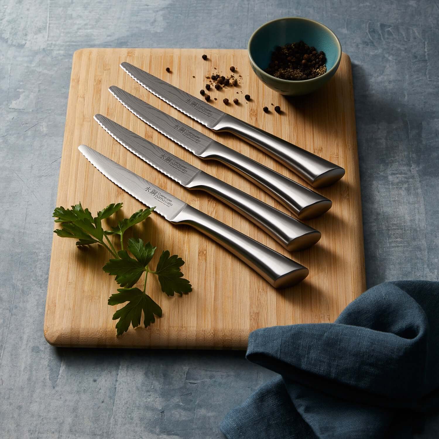 Studio Cuisine™ Peened 4 Piece Steak Knife Set