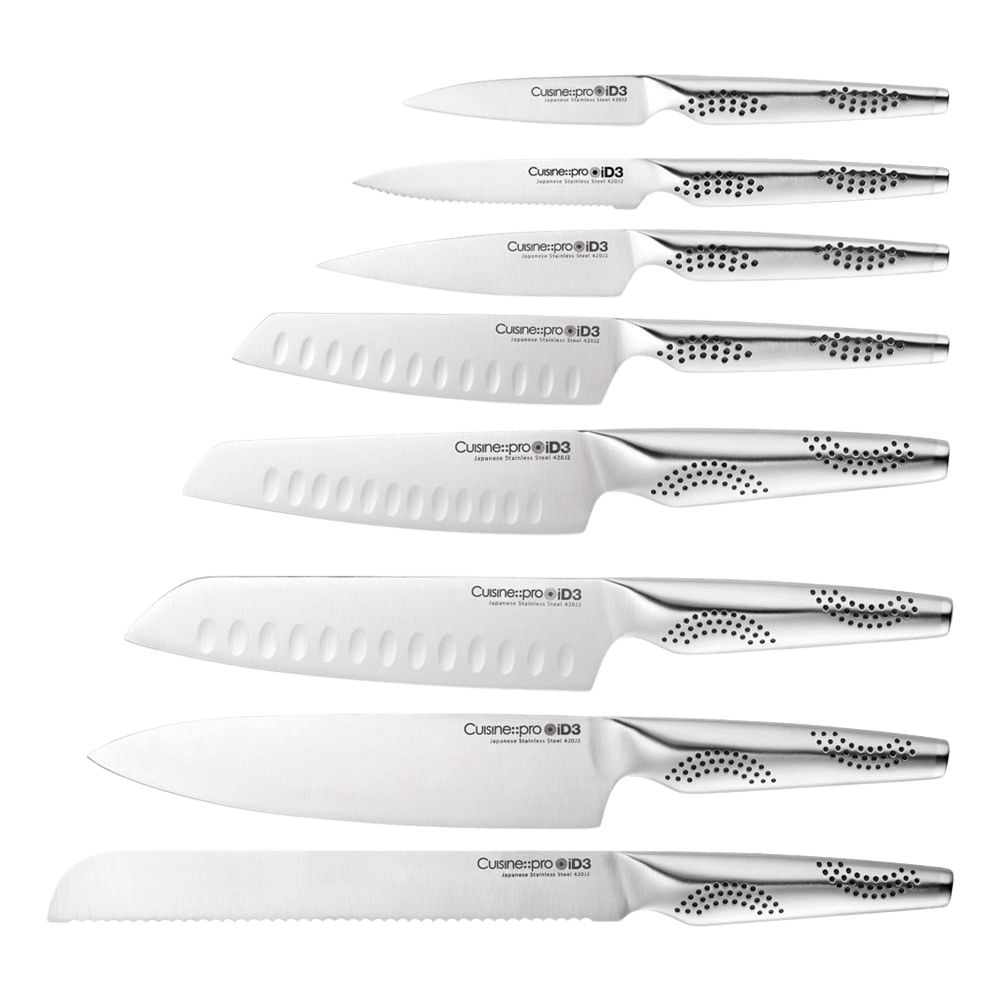  Kitchen Knife Set, 2 in 1 9-Pieces Chef Knife Set with