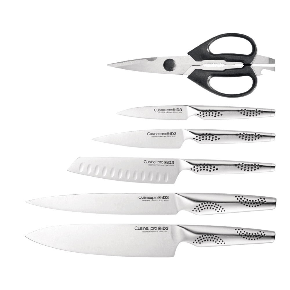 iD3 Engraved 9-Piece Knife Block Set