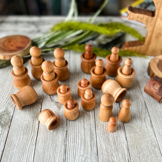 20 Wooden Balls  Chickadees Wooden Toys