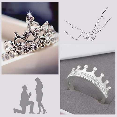 Buy GIVA 92.5 Sterling Silver Queen's Crown Ring for Women Online At Best  Price @ Tata CLiQ