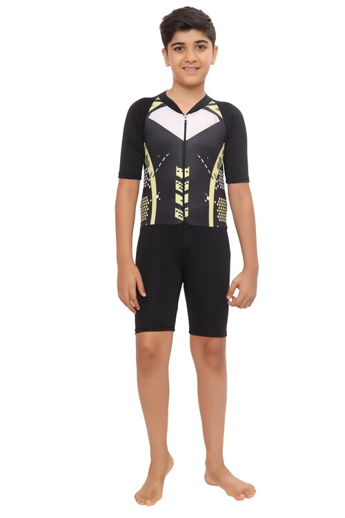 BOSKY Stylish Polyester Lycra Skating Suit cum Swimwear (Multicolur )