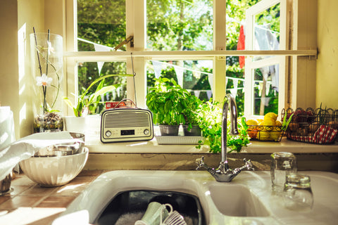 Washing dishes hard water