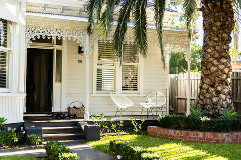 Front yard of home