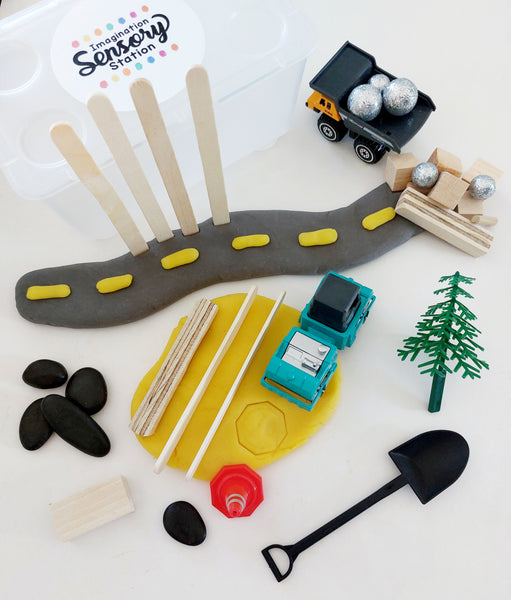 construction playdough kit