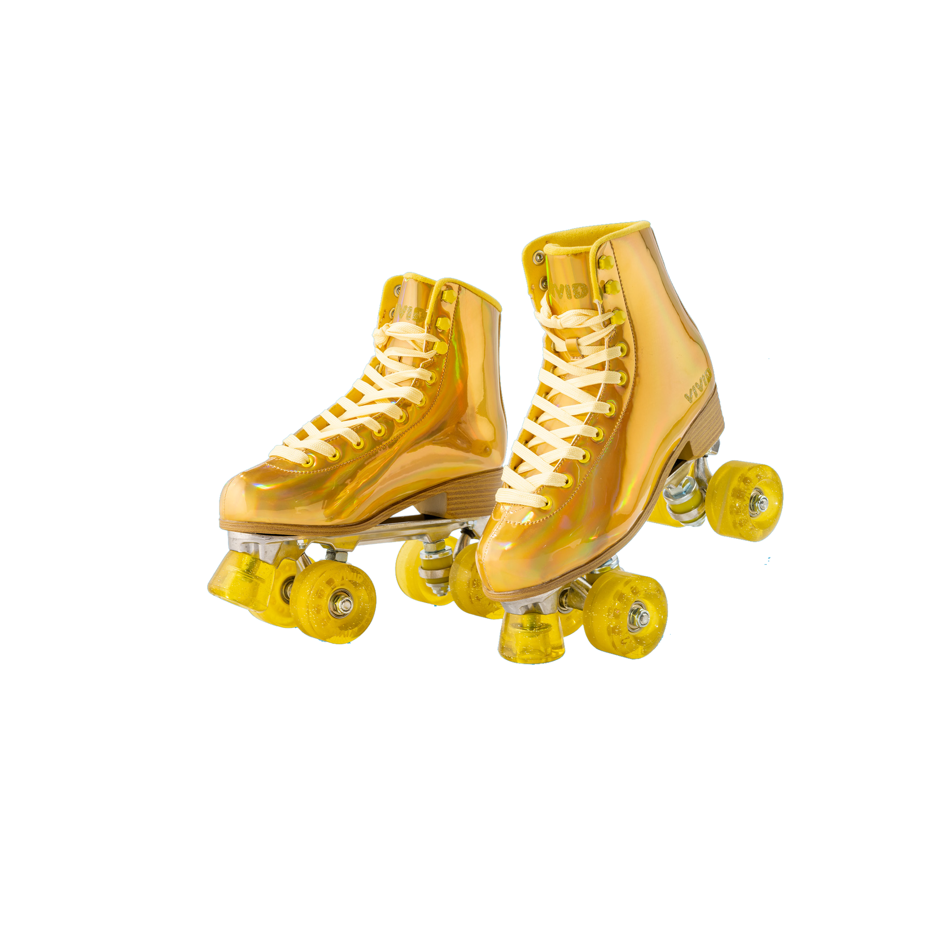 Patins à roulettes- Vivid Skates Gold Prisma Roller Skates – juilletvntg