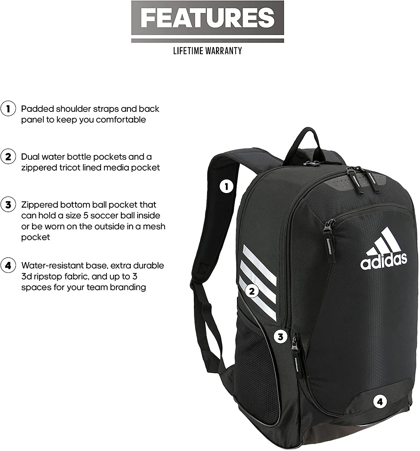 adidas stadium ii backpack black