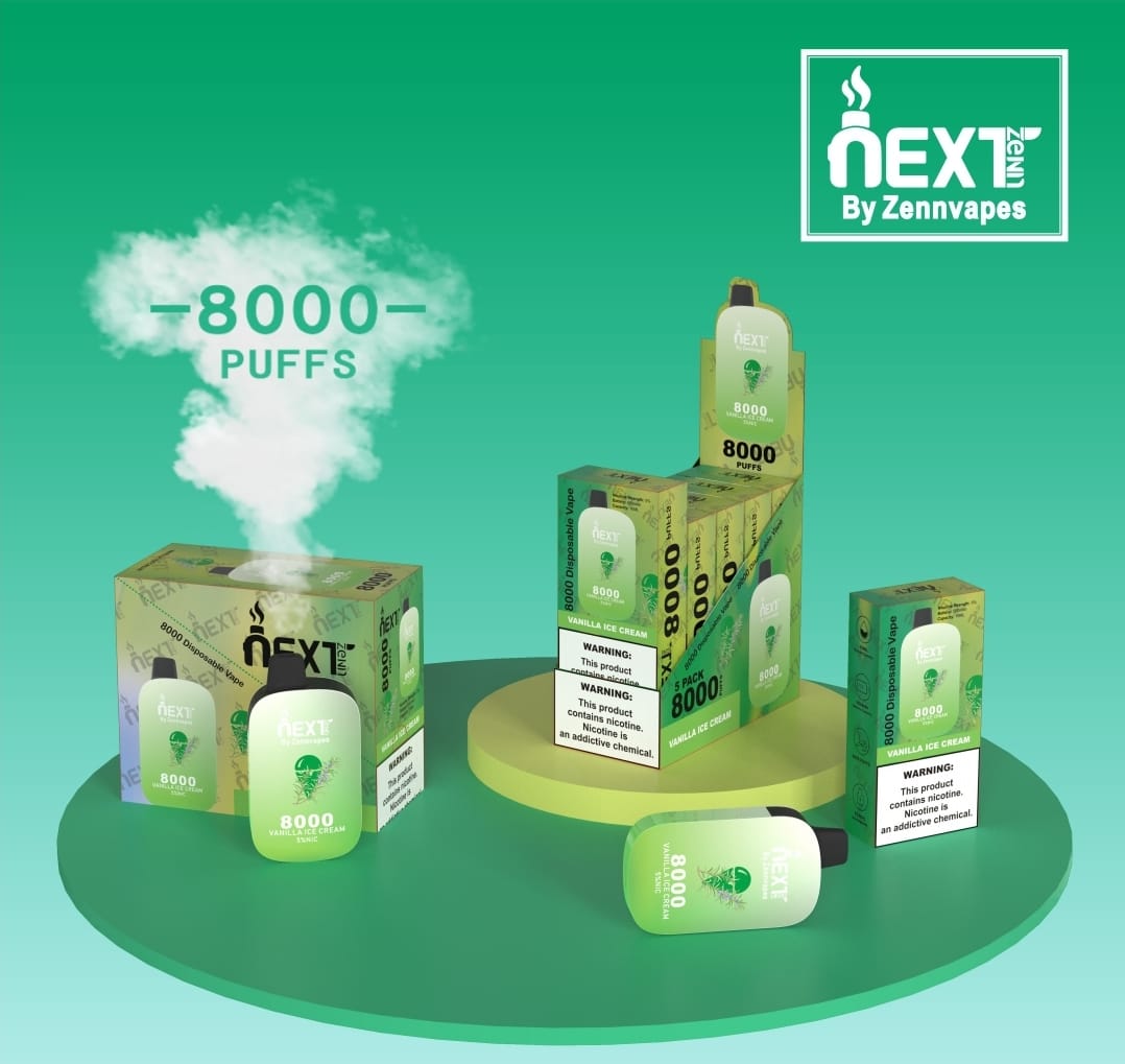 NEXTZENN DISPOSABLE VAPE 8000 PUFFS (PACK OF 5)
