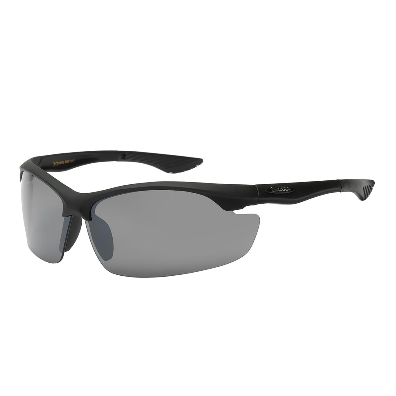 XLoop 8X3003 Blackout Lightweight Polycarbonate Half Frame and Lens Sports Wrap Unisex Sunglasses (Pack of 12)