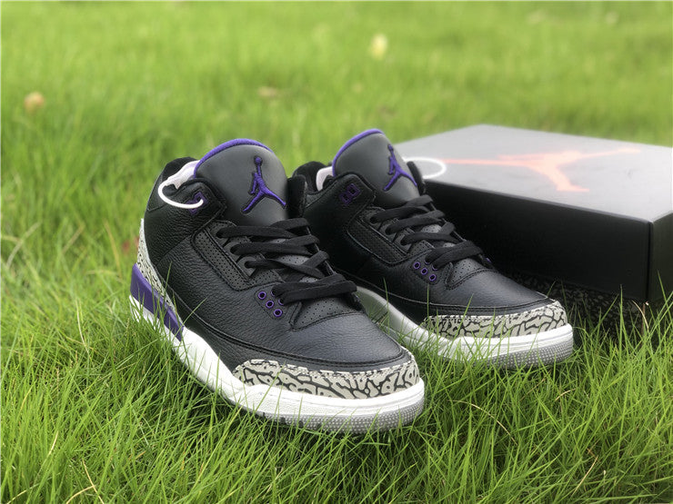 NIKE Air Jordan 3 AJ3 Sport Shoes 隆掳Court Purple